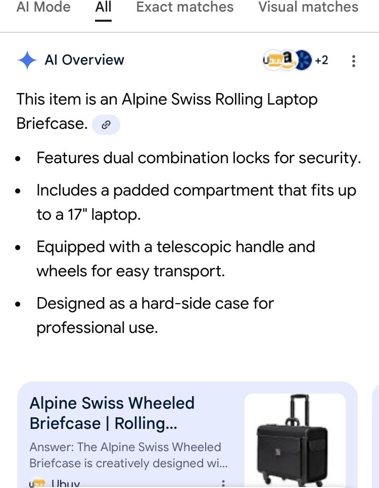 Wheeled Briefcase Rolling Sales Sample Pilot Lawyer Attache AlpineSwiss 19″