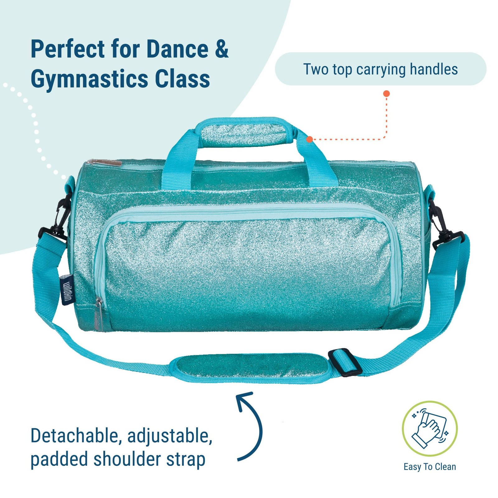 Dance Bag – Durable 600D Polyester Duffel Bag, Ideal for Ballet Class & Recit…