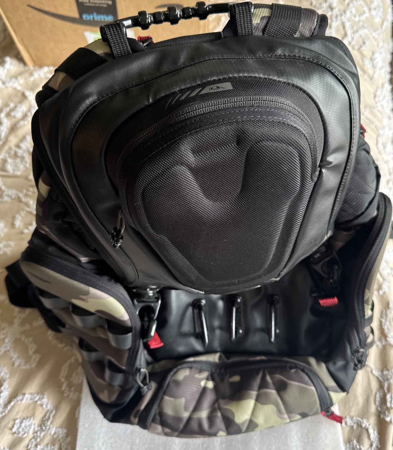 OAKLEY Kitchen Sink Backpack Camouflage Rare Used Travel Hiking Bag