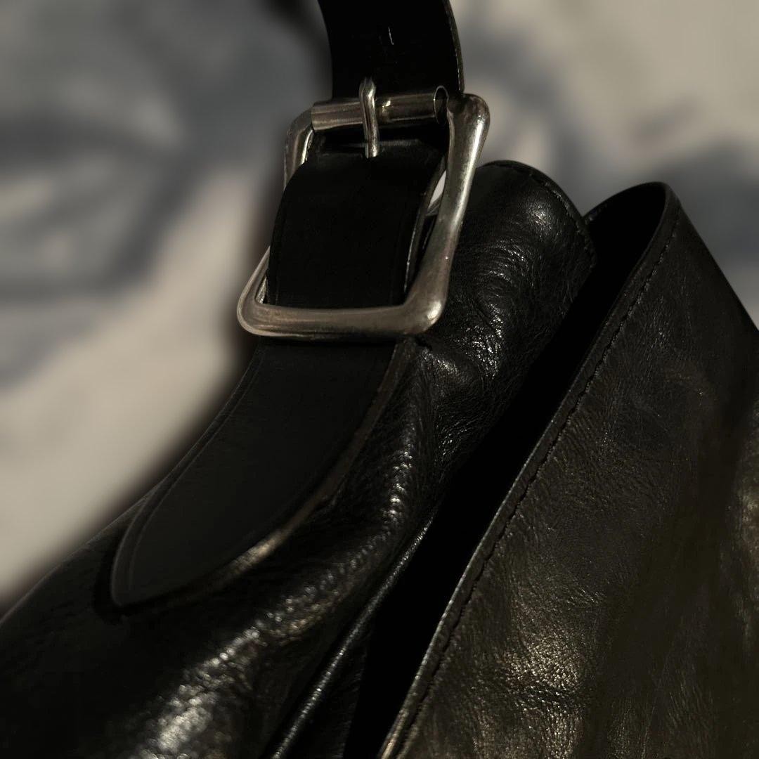 SOMES Saddle Shoulder Bag Leather Unisex Crossbody Used