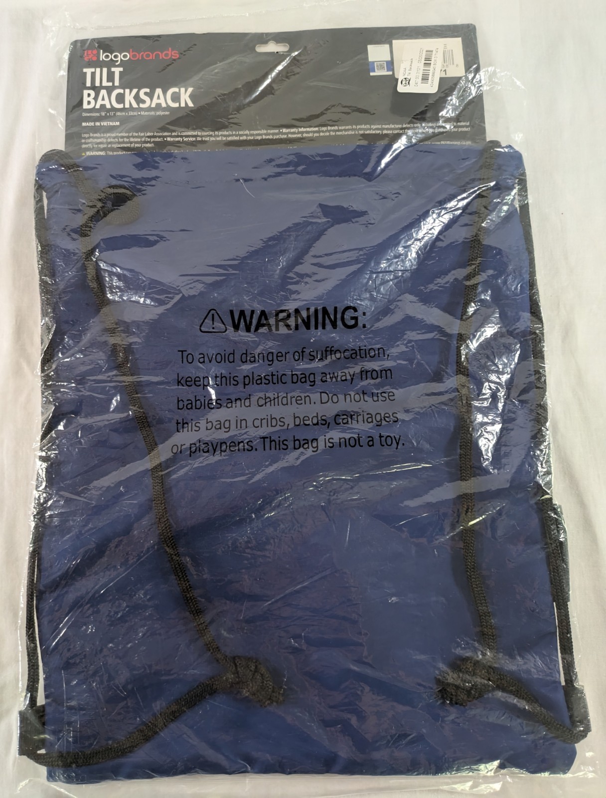 Logo Brands Tilt Back Sack Big Ten PENN STATE Football 18″X13″ Drawstring NEW