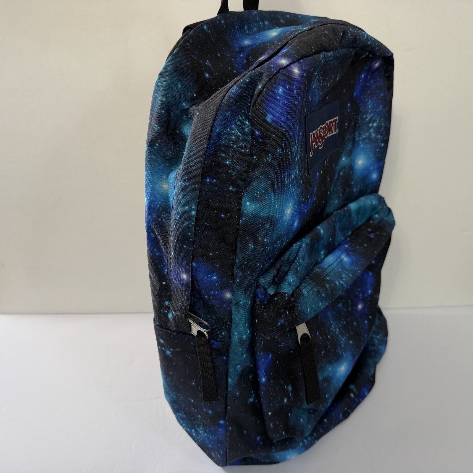 JanSport Superbreak Backpack – Galaxy Space Stars Black Blue GUC