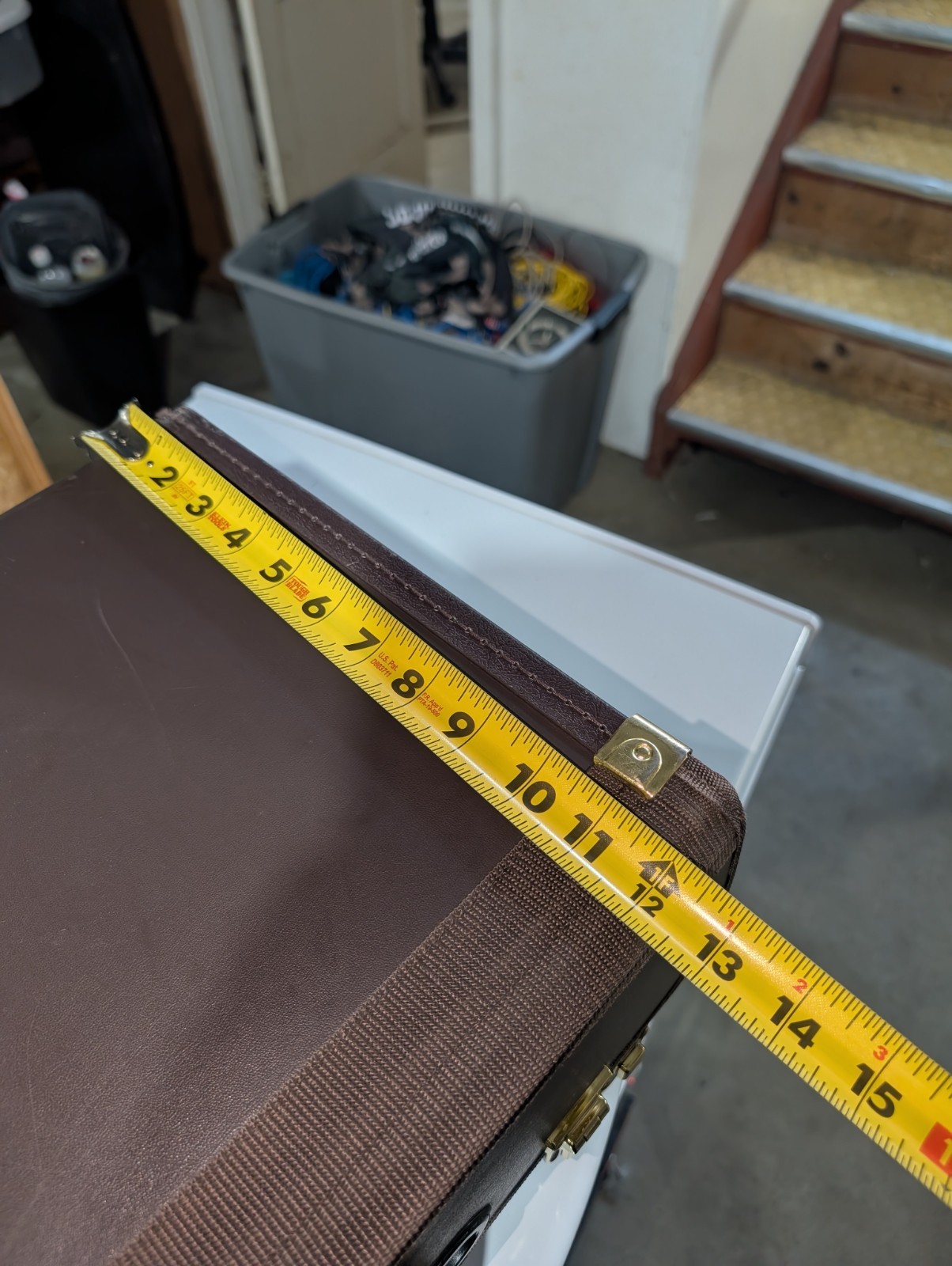 Brown Briefcase With Latches, No Keys