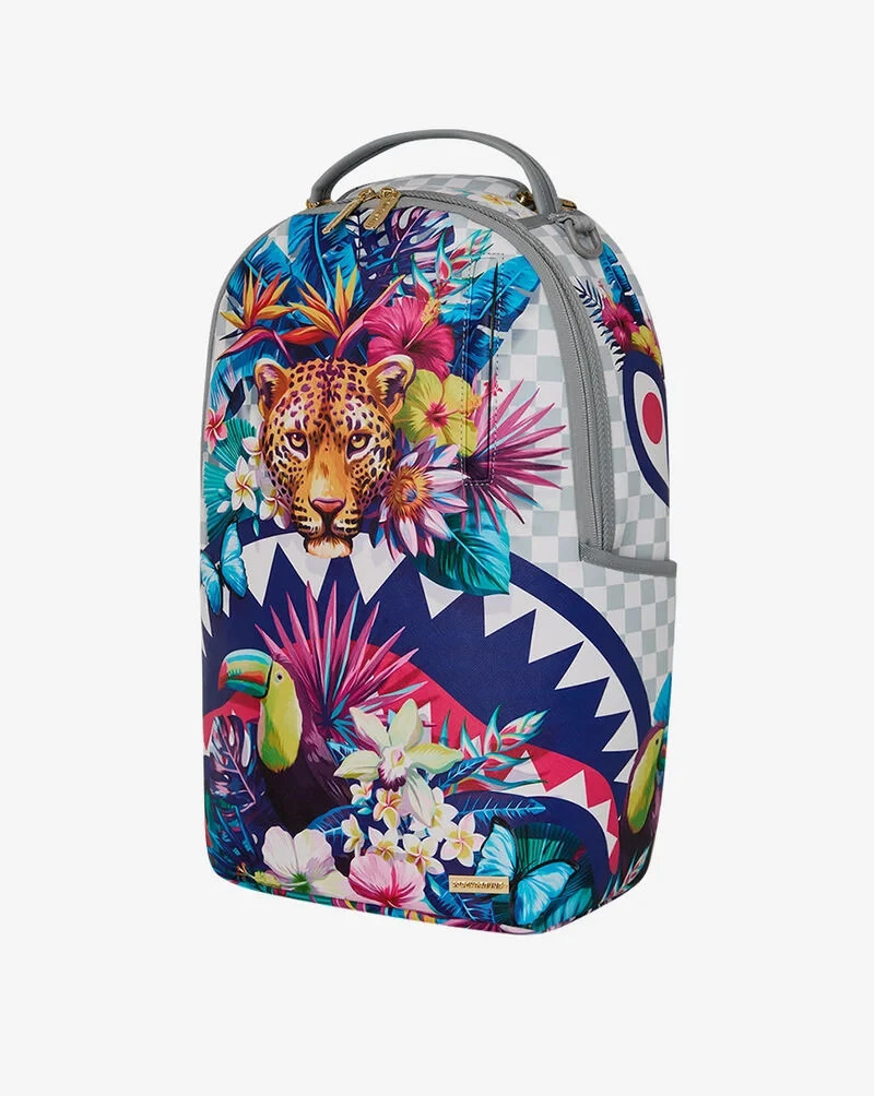 B8625 Flowering Jungle Shark Backpack ~Sprayground