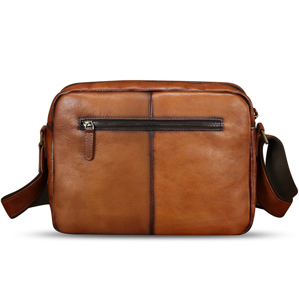 Genuine Leather Large Messenger Bag and Briefcase Purse for Men Shoulder Bag