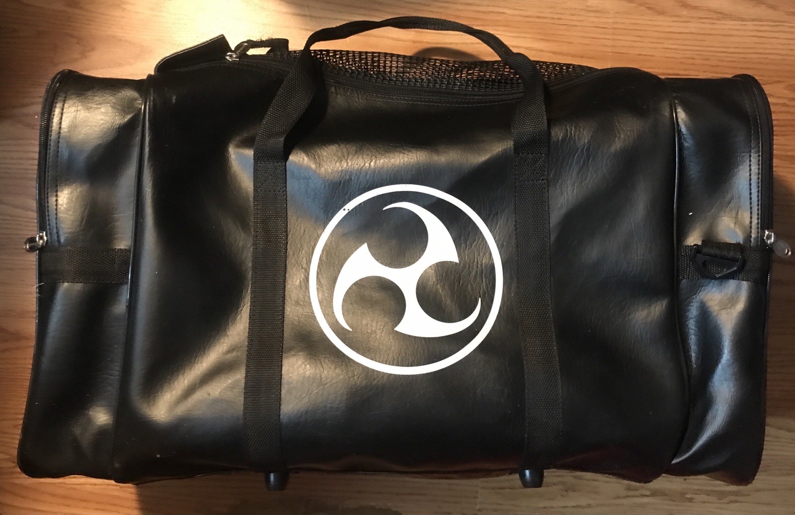 Large Black Mitsu Trinity Logo Duffel Gym Bag Mixed Martial Arts MMA Travel Bag