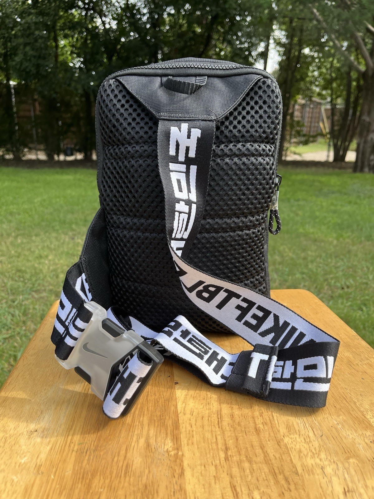Nike Korea NIKEFTBL Tiger Print Crossbody Bag Black White CW5403-100 World Cup