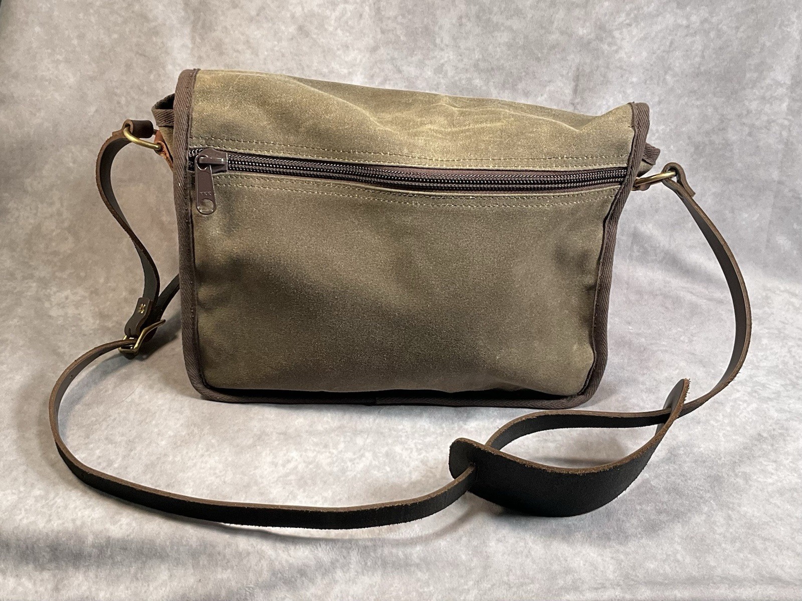 Coore & Crenshaw Society Canvas Leather Messenger Satchel Bag Ben Crenshaw