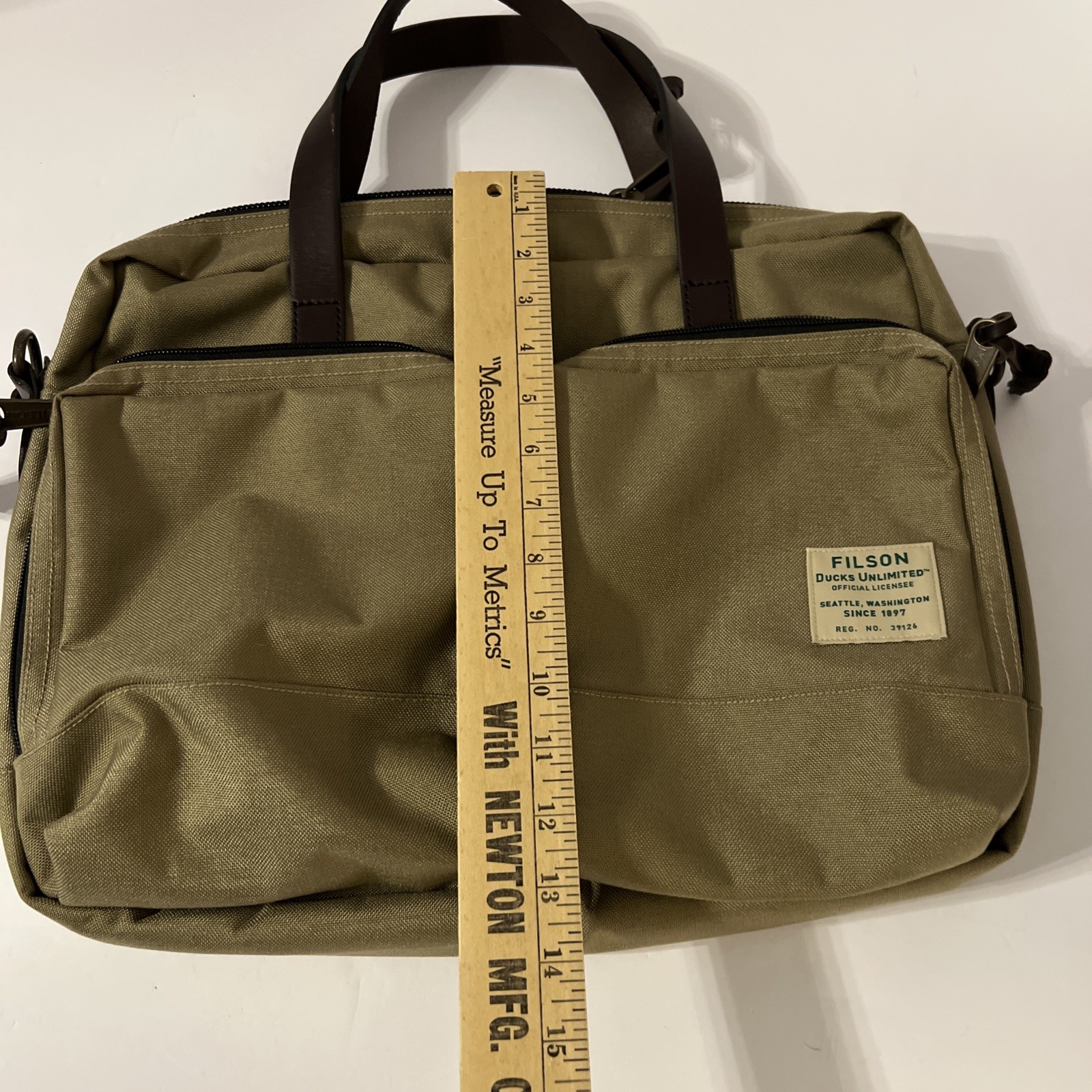 Filson Ducks Unlimited Dryden Nylon Briefcase-Great Condition