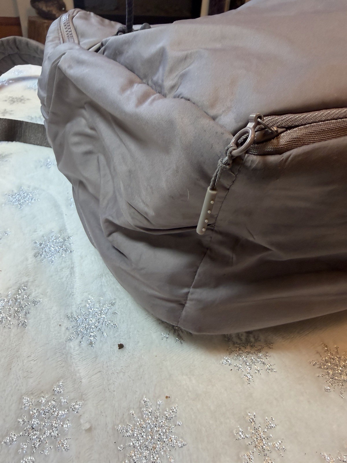Lululemon Backpack Gray Lightweight Travel Gym School Bag Unisex