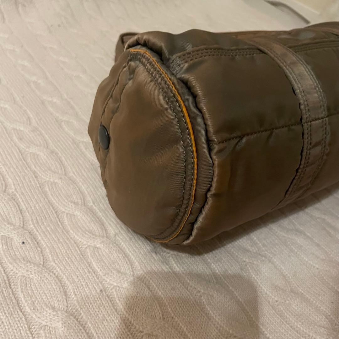 PORTER Yoshida TANKER Mini Boston Bag Duffle Bag Silver Made in Japan Authentic