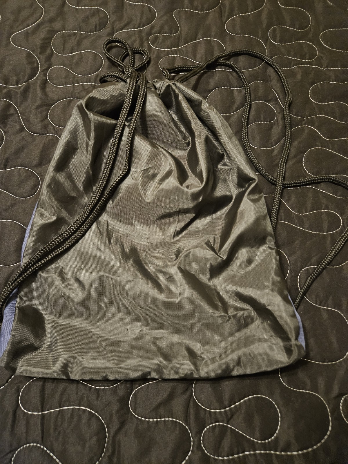 PUMA Blue & Black Drawstring Backpack Gym Sack Cinch Bag Sports Training…