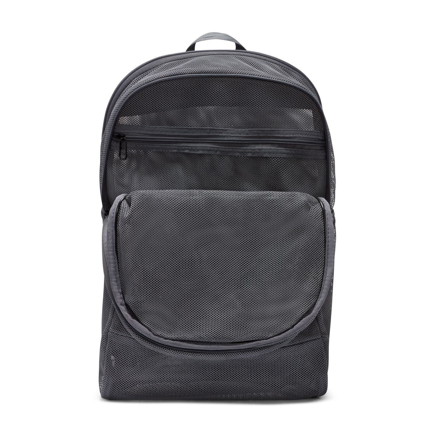 Nike Brasilia Mesh Backpack Flint Grey Gym School Training Travel BA6050 026