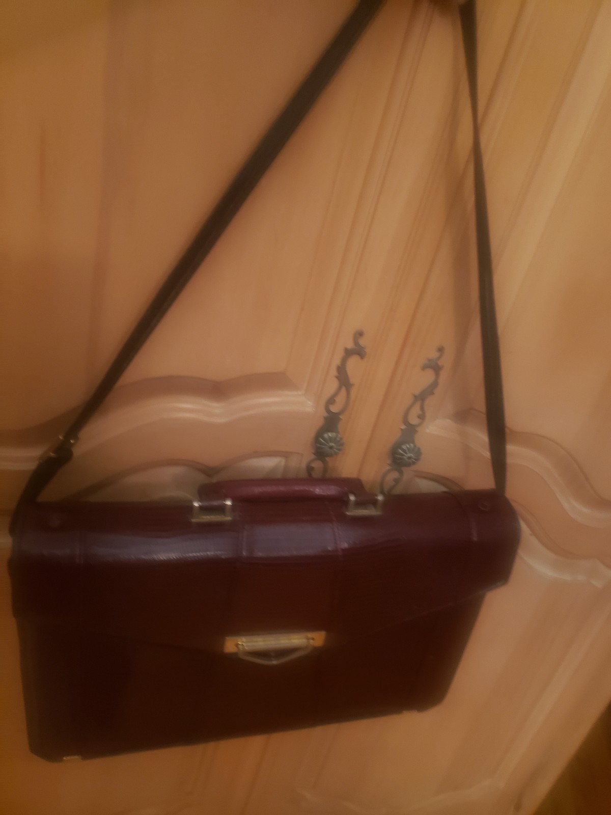 vintage Genuine Lizard Brown Briefcase 17 × 11 inches