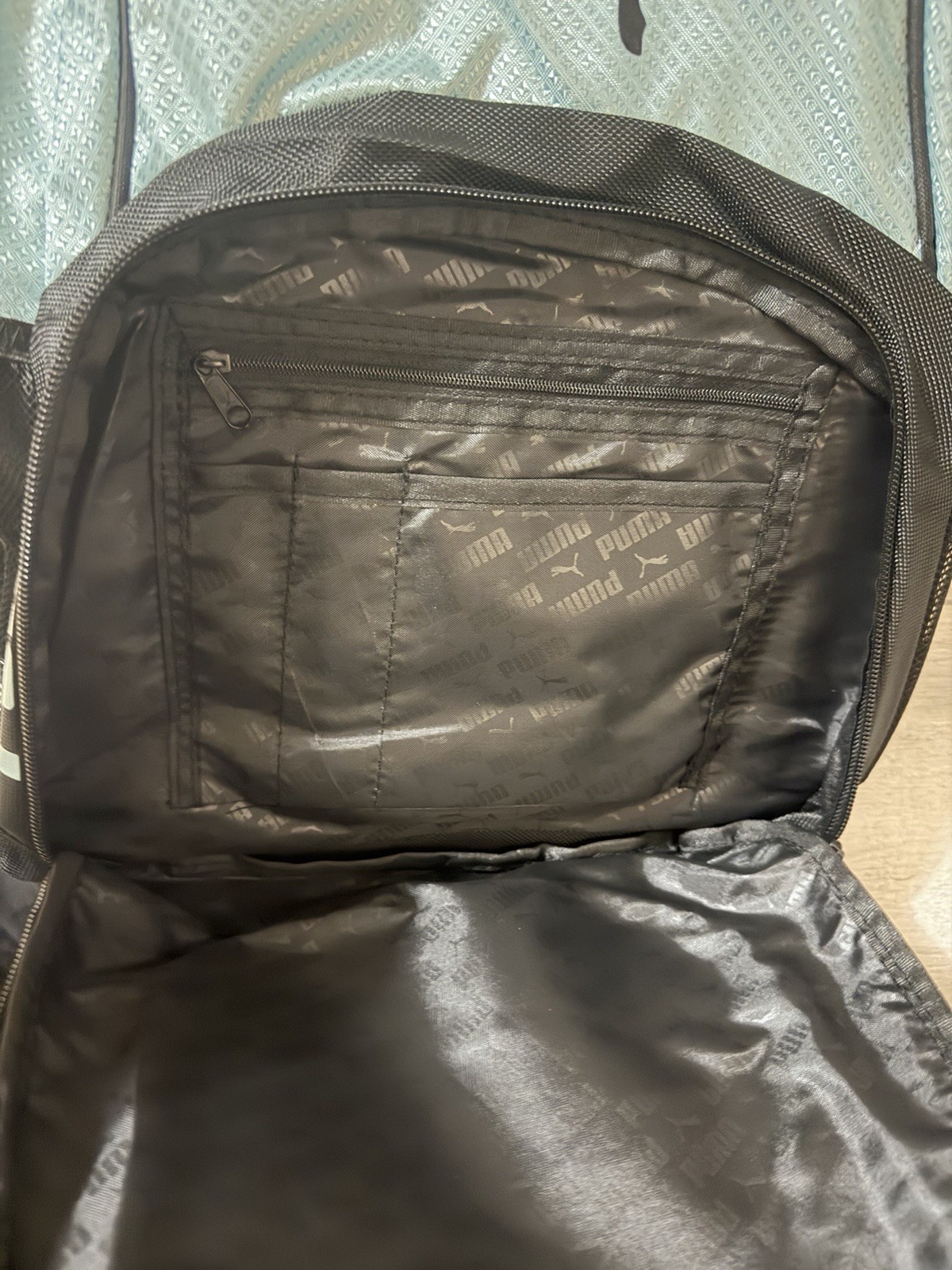 PUMA Backpack NWT Mint Green Black Laptop School Travel Book Bag Unisex