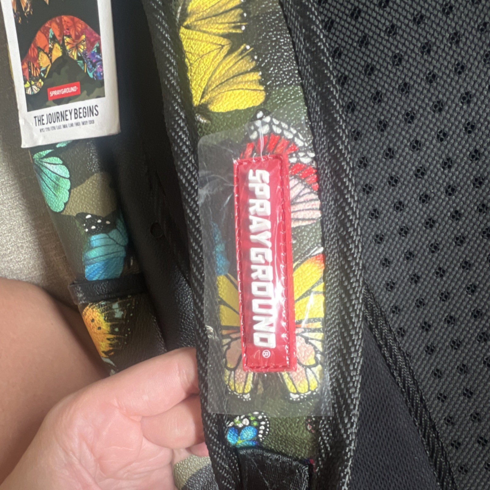 Sprayground Limited Edition The Journey Begins Butterfly Camo Backpack Large