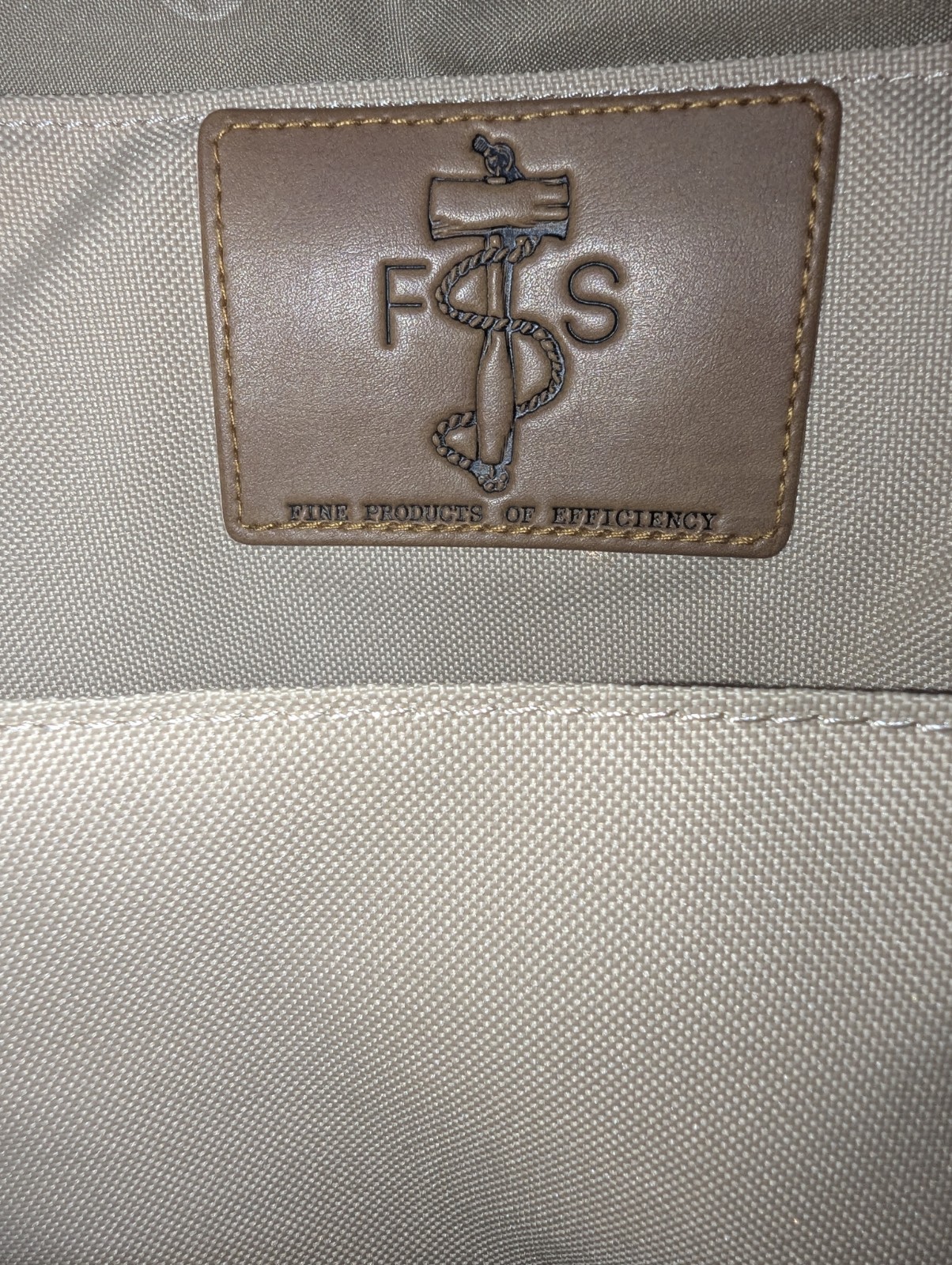 Focused Space Unisex Backpack Beige/Brown