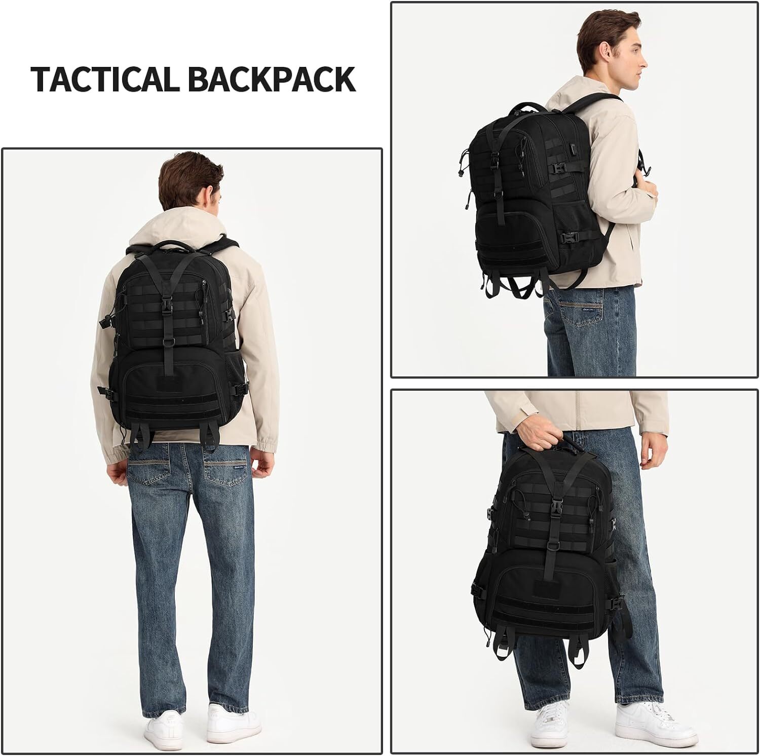 30L Outdoor Military Molle Tactical Backpack Rucksack Camping Hiking Travel Bag