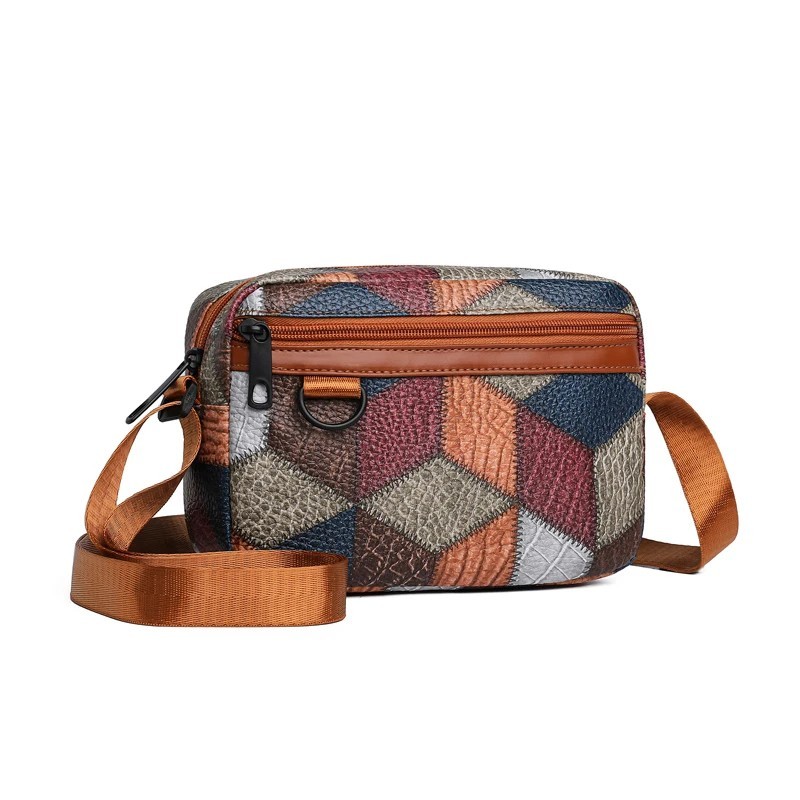 Men’s Patterned Crossbody Sling Bag Lightweight Travel Messenger Bag