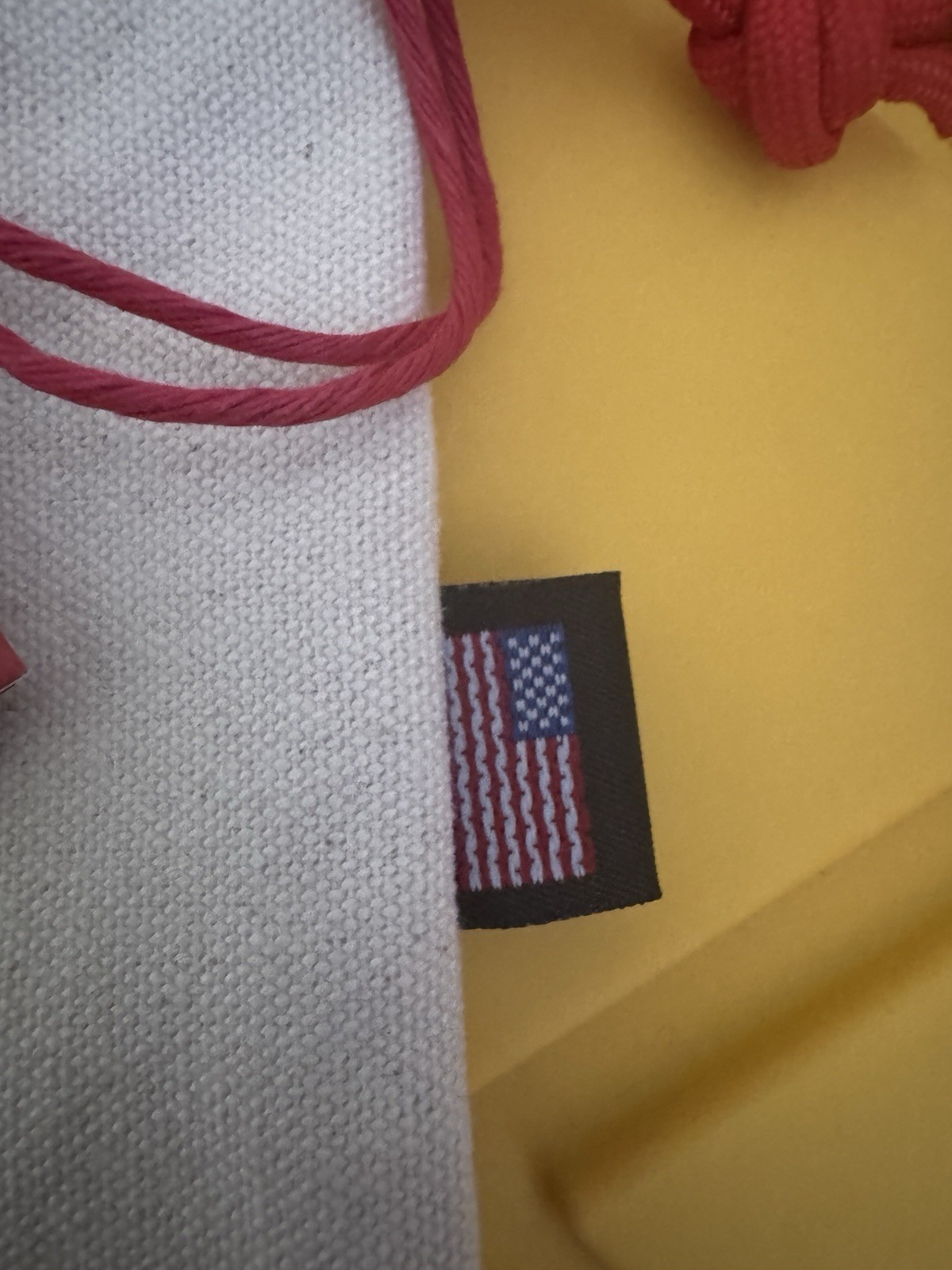 New! NOS Topo Designs Medium Accessory Zip Bag. Natural Canvas. Made In USA