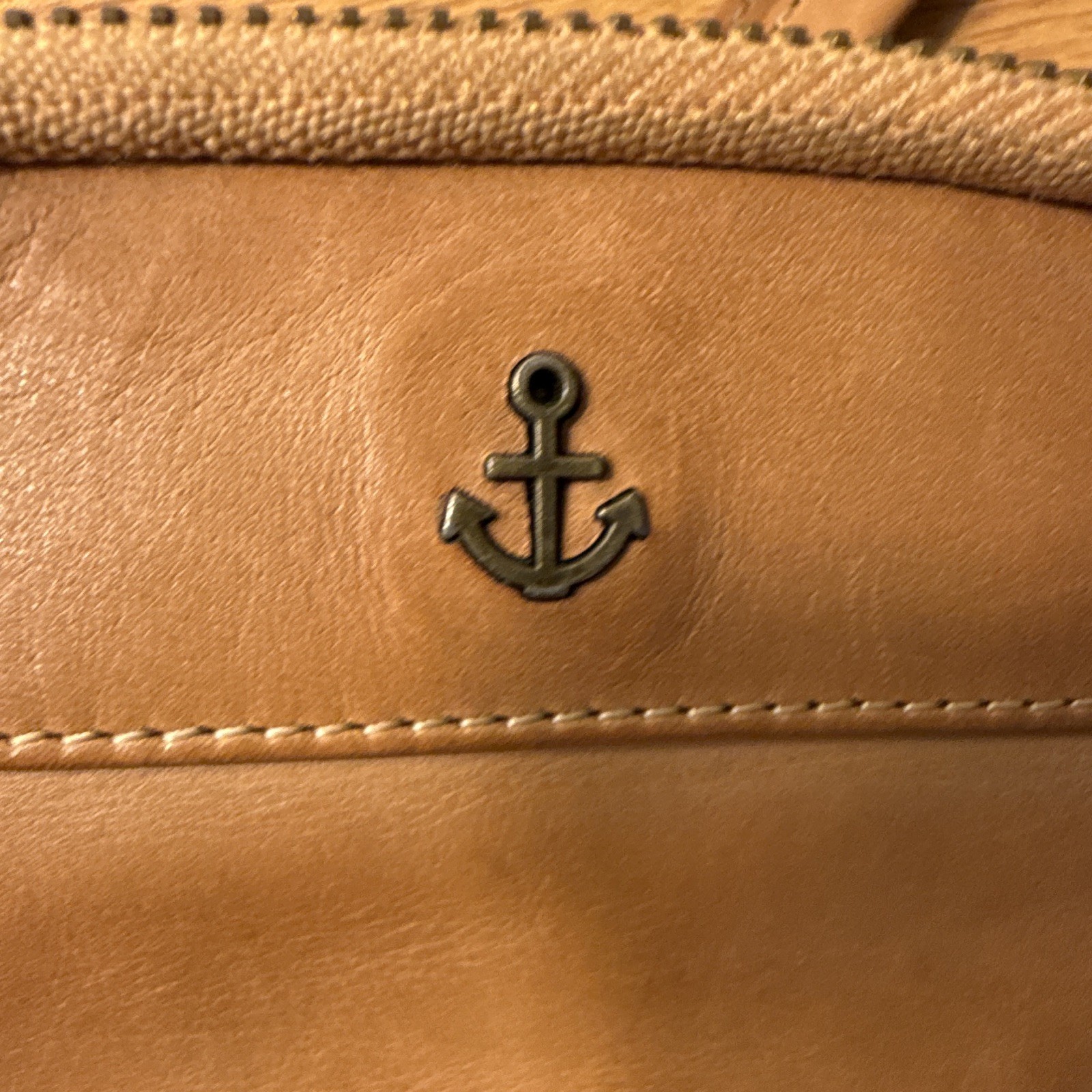 Harbour 2nd Brown Crossbody Bag Zip Closure Credit Card Nautical Unisex