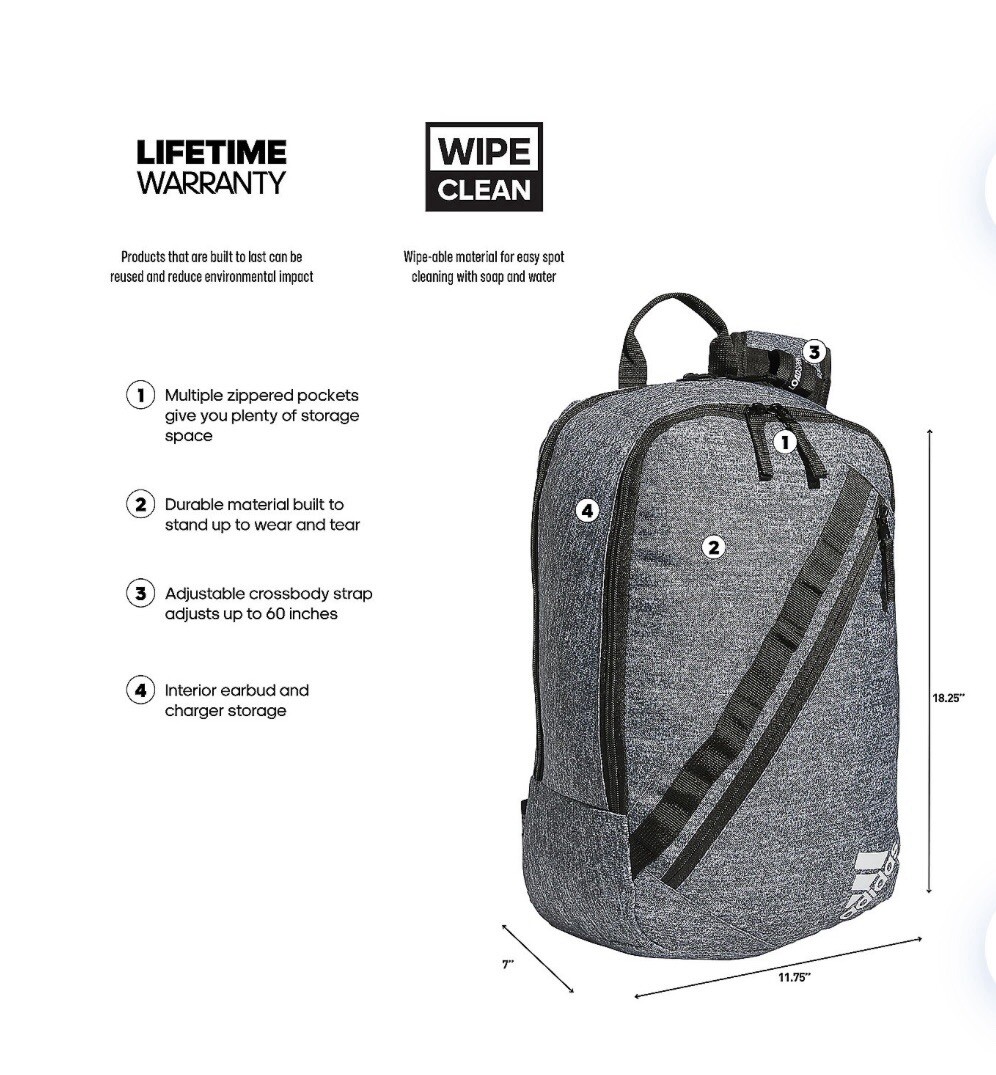 Adidas Prime Sling Backpack, Brand New, 🎁Great Price🎁