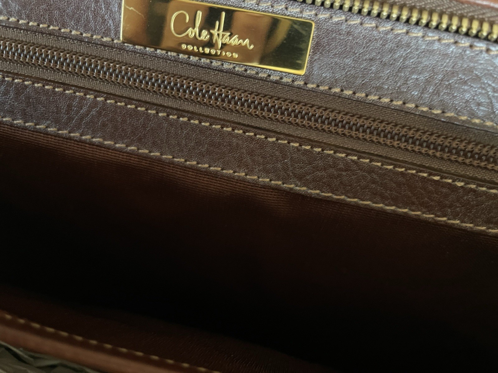 Cole Haan Collection Special Edition Drop Handle Laptop Clutch,saddle Tan, Mens