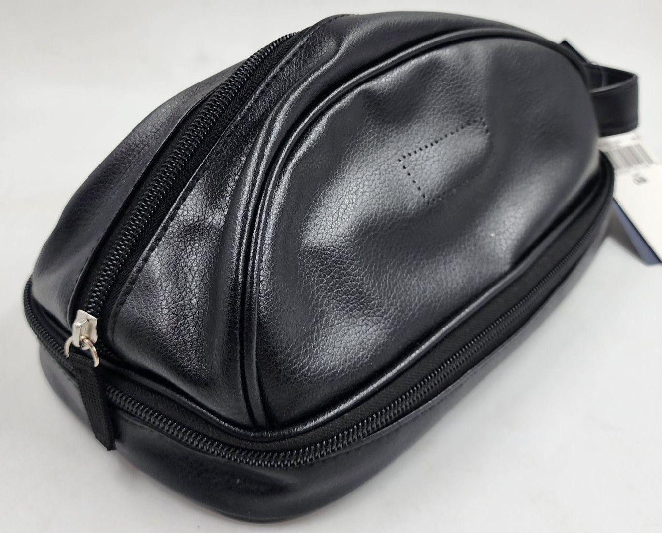 Polo Ralph Lauren Leather Travel Case Bag Men’s One Size Black Top Zip Closure