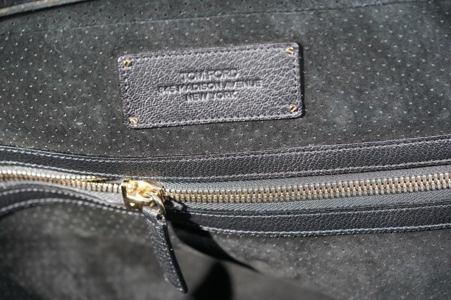 Used Tom Ford Round Zipper Bag Boston Bag H 47cm W 50cm D 23cm Size Rare