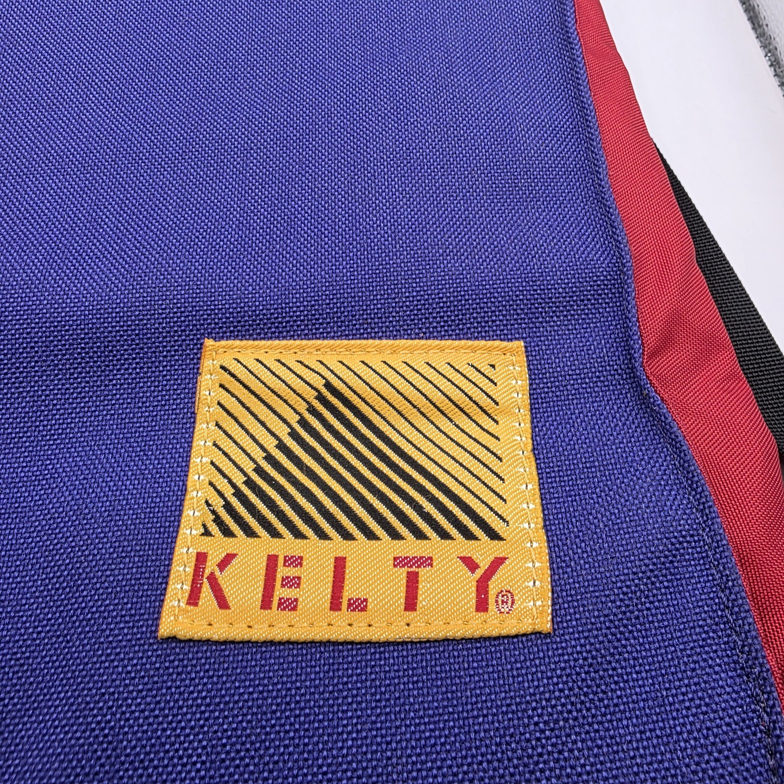 Vintage Kelty Over The Shoulder Roll Top Lunchbag Blue/Red 80’s