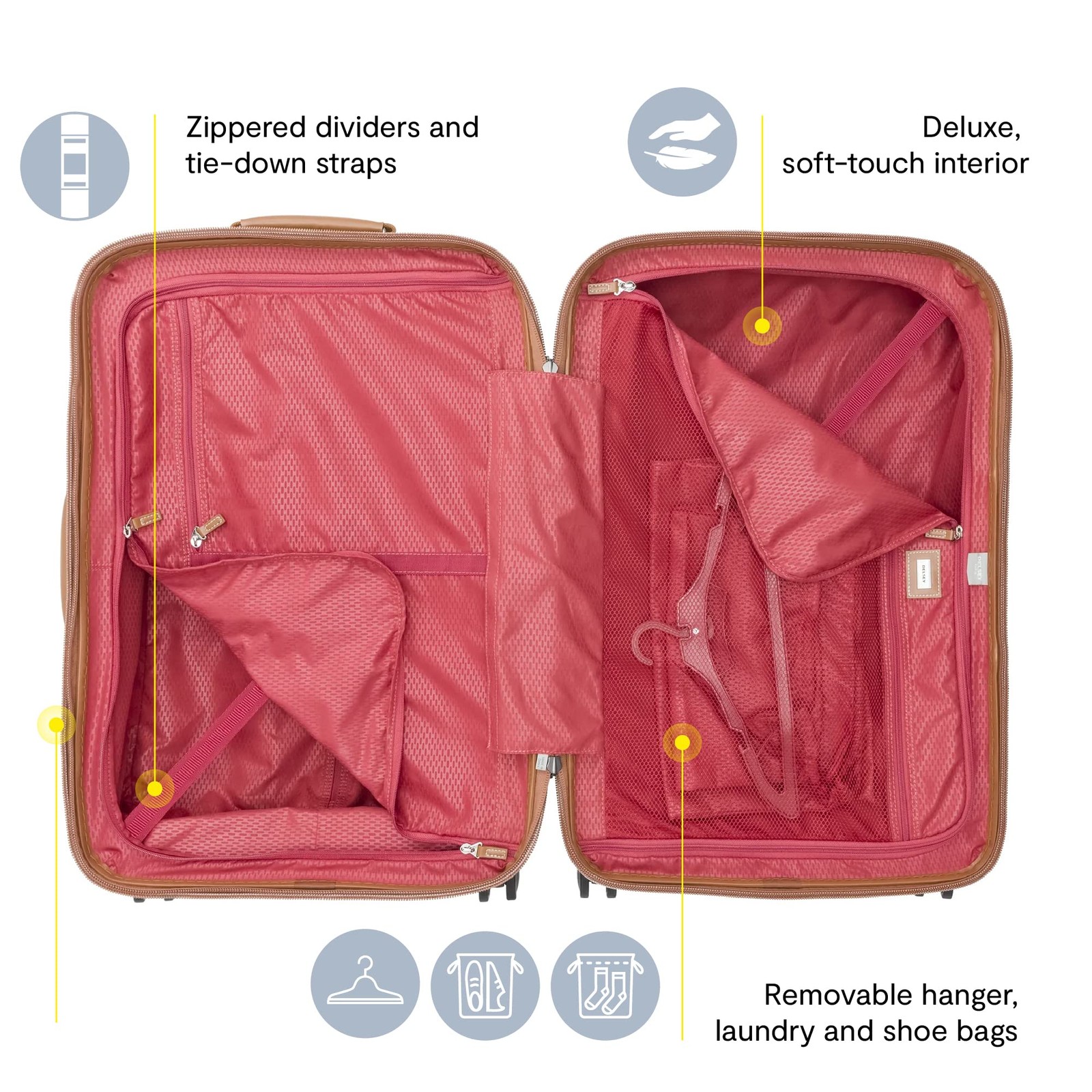 DELSEY Paris Chatelet Air 2.0 Hardside Luggage 21 Inch With Brake U28