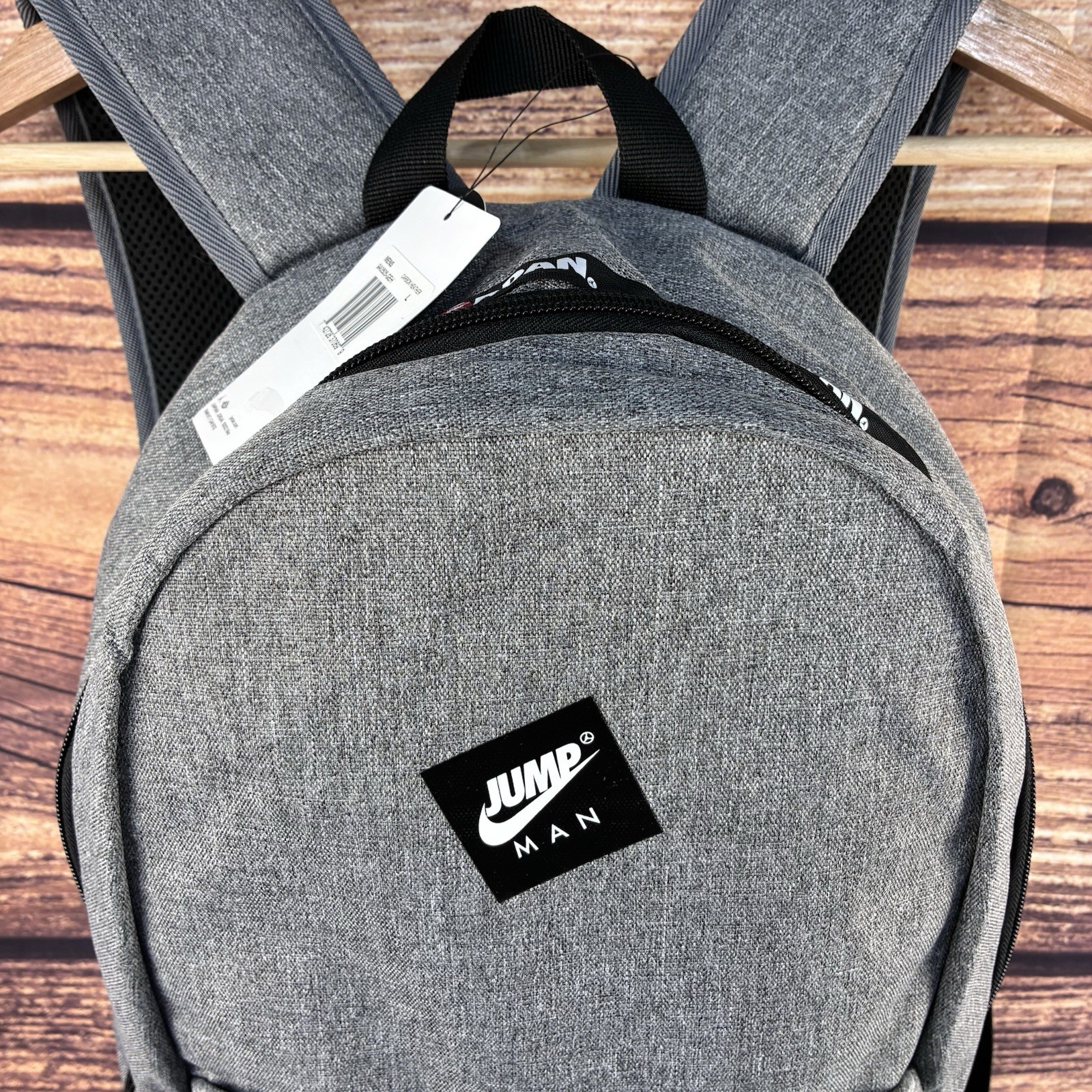 Jordan Jumpman Classic Backpack Carbon Heather Grey School Bag 9A0505-GEH NWT