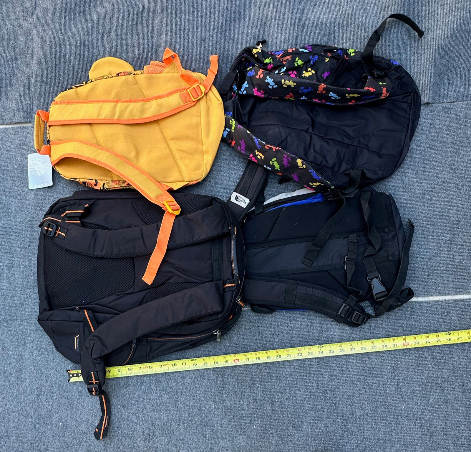 Lot of 33 Bags Backpacks Mixed Sizes.