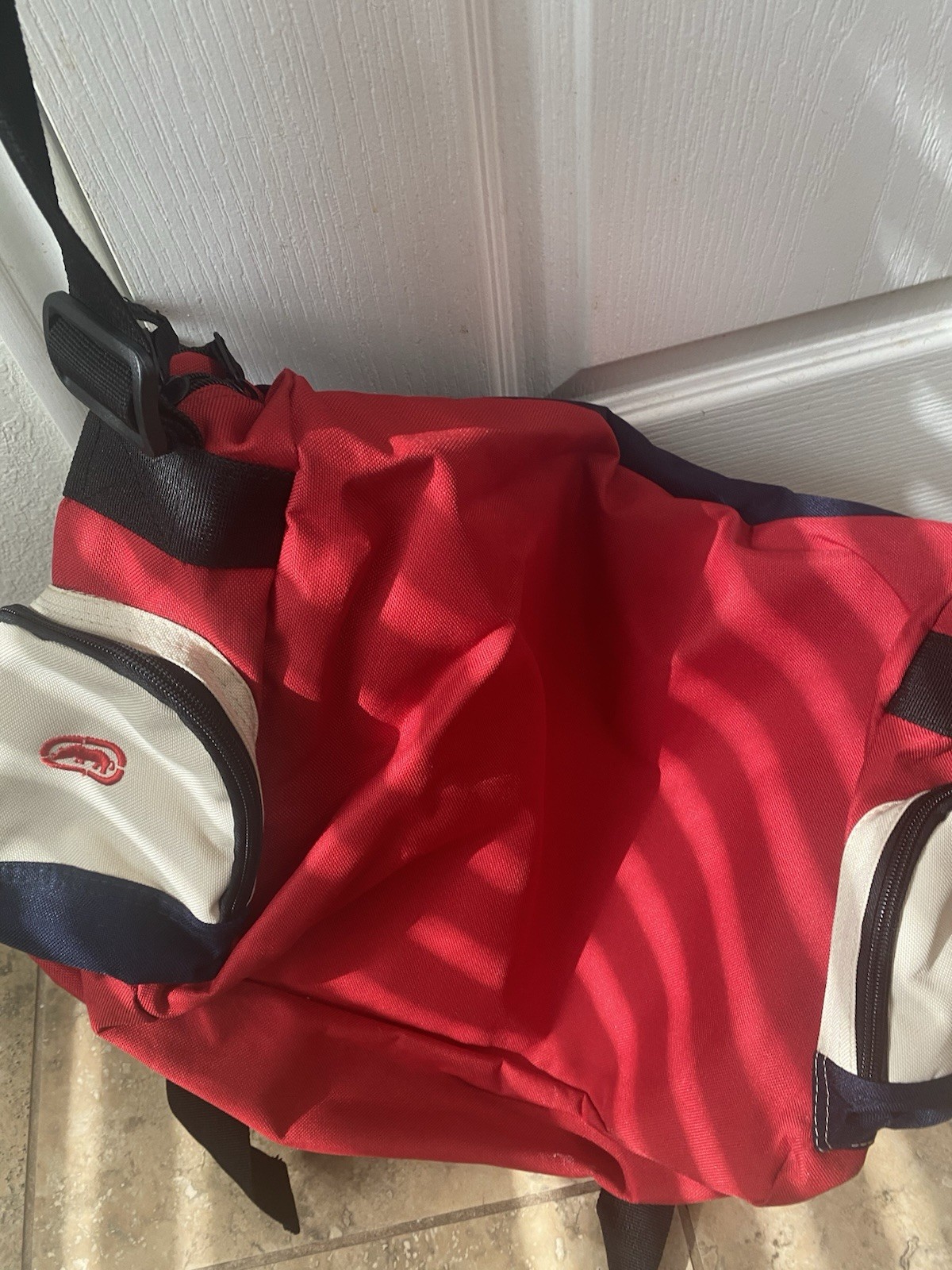 Vintage Ecko Unlimited Y2K Retro Red Navy Crossbody Streetwear Messenger Bag