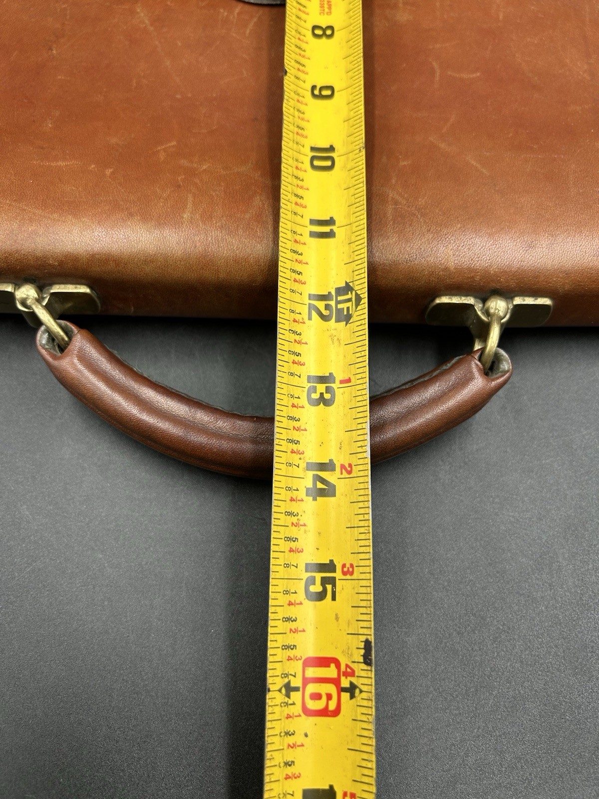 VTG Schlesinger Lawyers Briefcase Casesetter California Saddle Leather 70’s Read