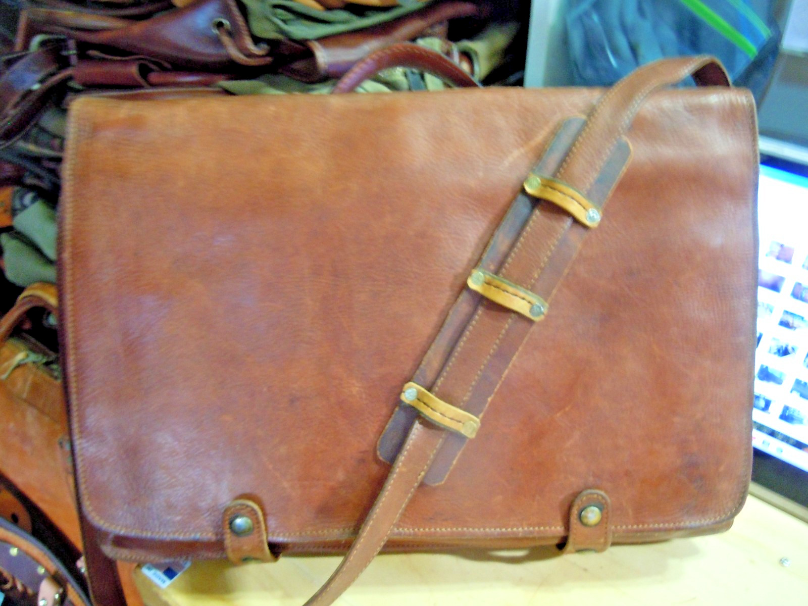 Ralph Lauren Men Bag Vintage Product Genuine Leather Polo Business Limited Edit