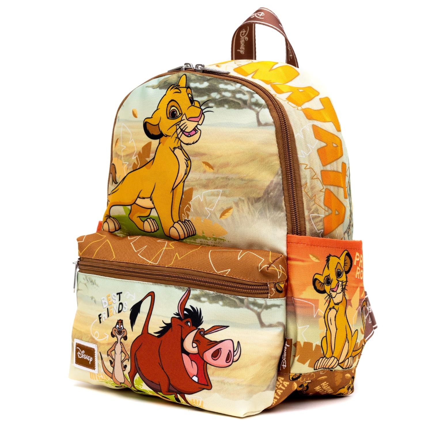 Lion King 13″ Nylon Kids Backpack, Lightweight School Bag, Durable Design