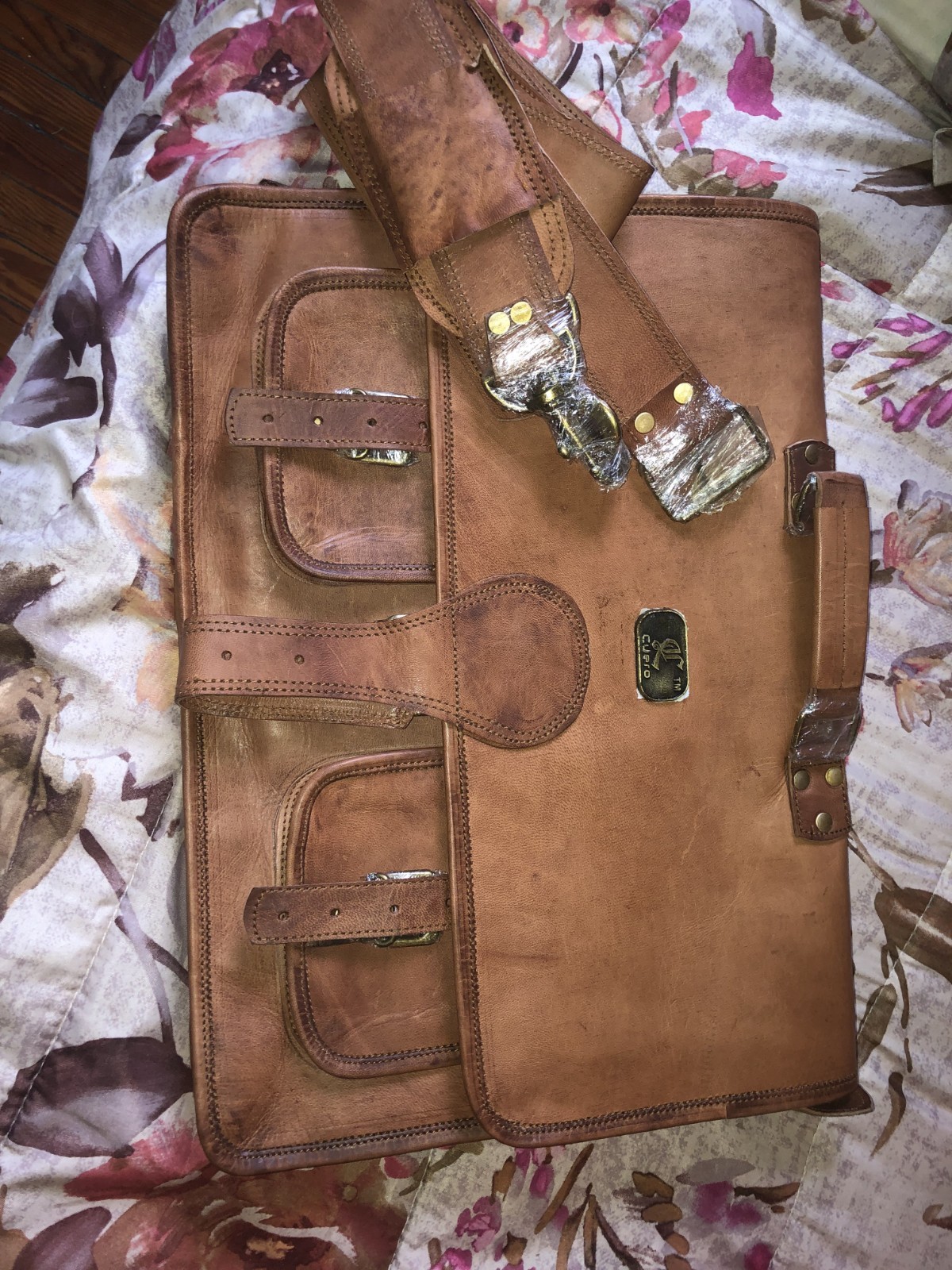 Cuero Large Vintage Handmade Leather Bag for Laptop – Brown