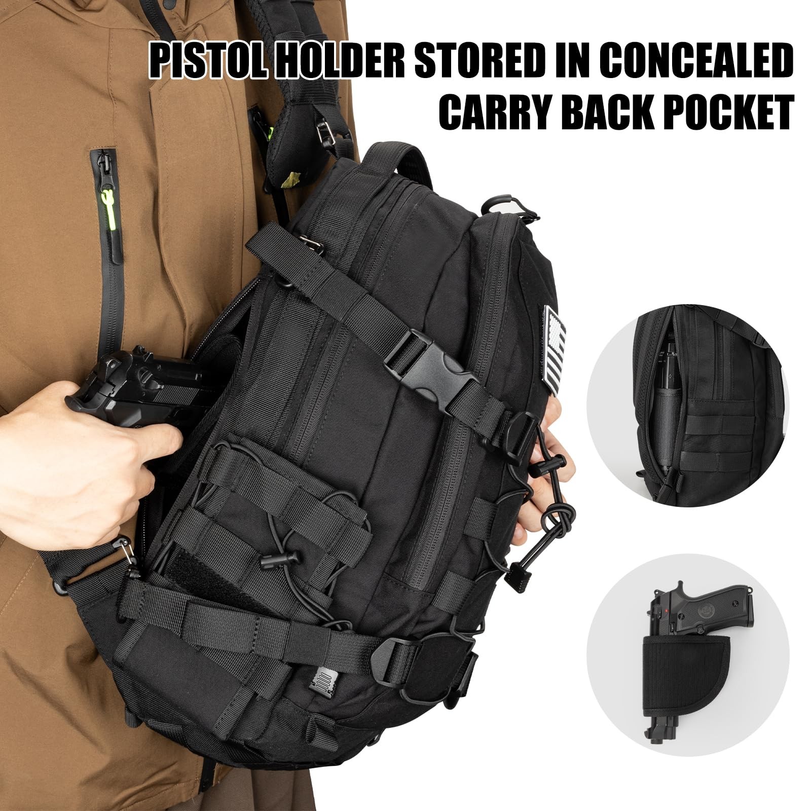 Tactical Sling Bag for Men: Everyday Carry Gear 12L EDC CCW Concealed Carry S…