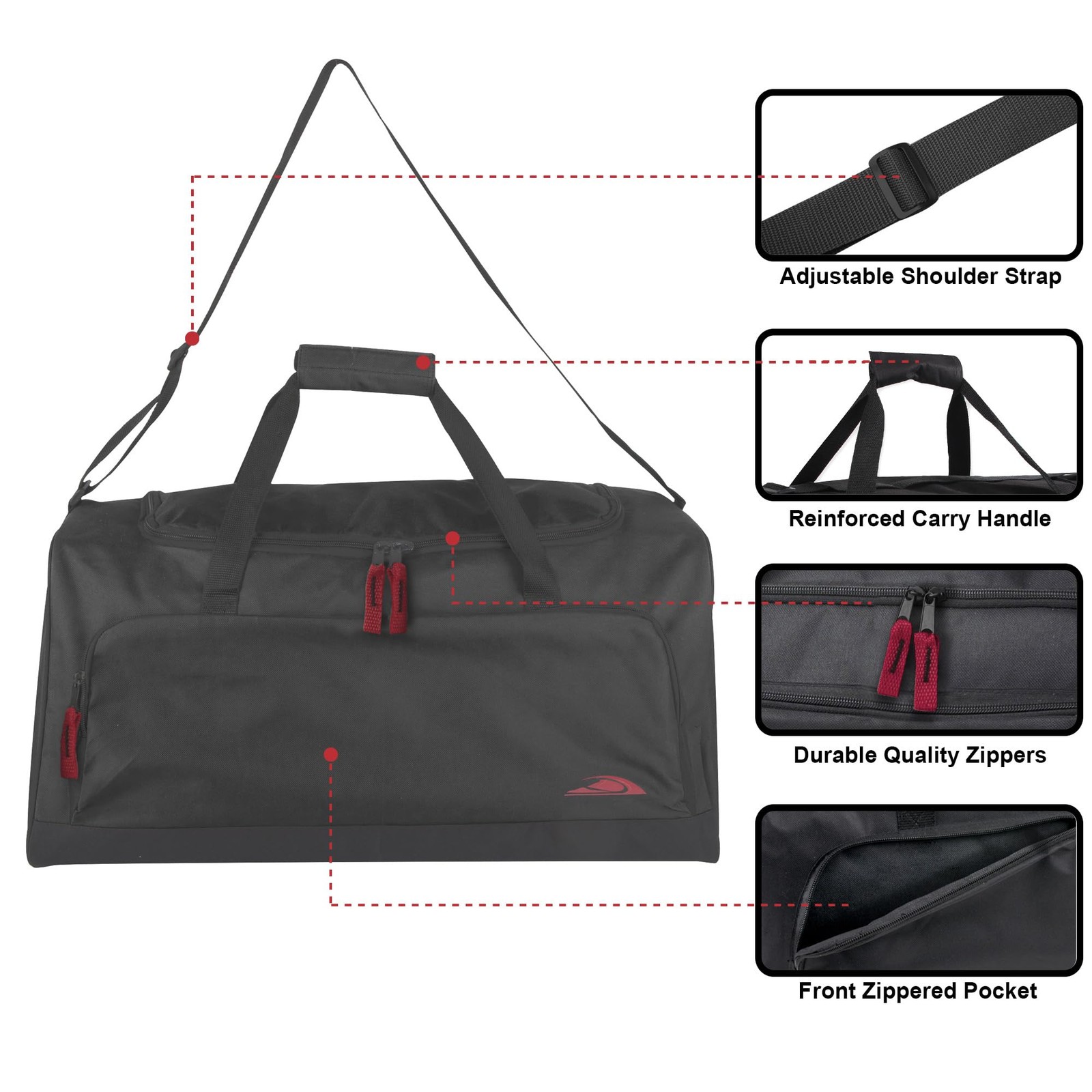 55 Liter 24 Inch Lightweight Canvas Duffle Bags Men Women Gym Travel Organizer