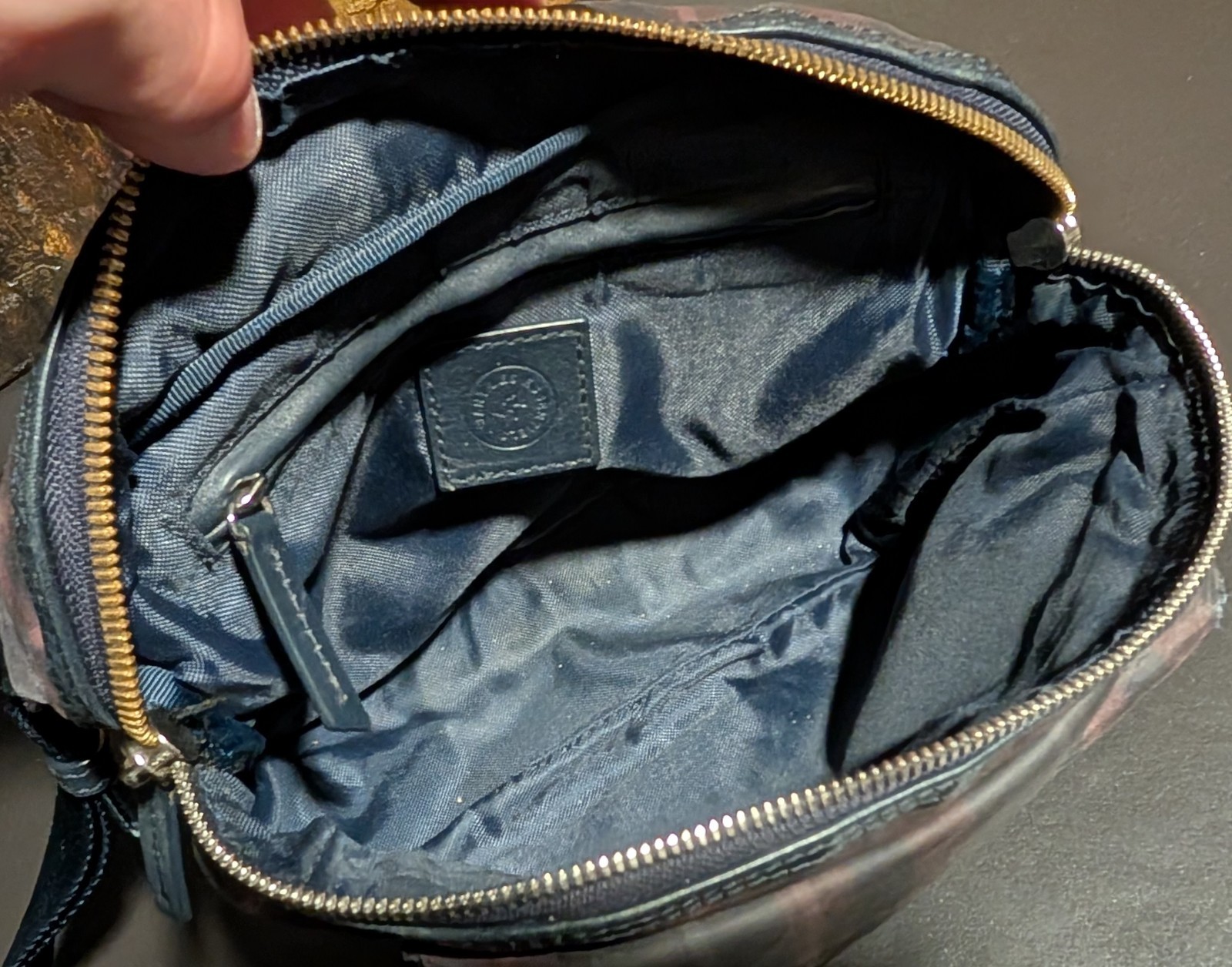 Tocoma – Want Les Essentials Waist Bag – Blue Plaid – Leather & Cotton