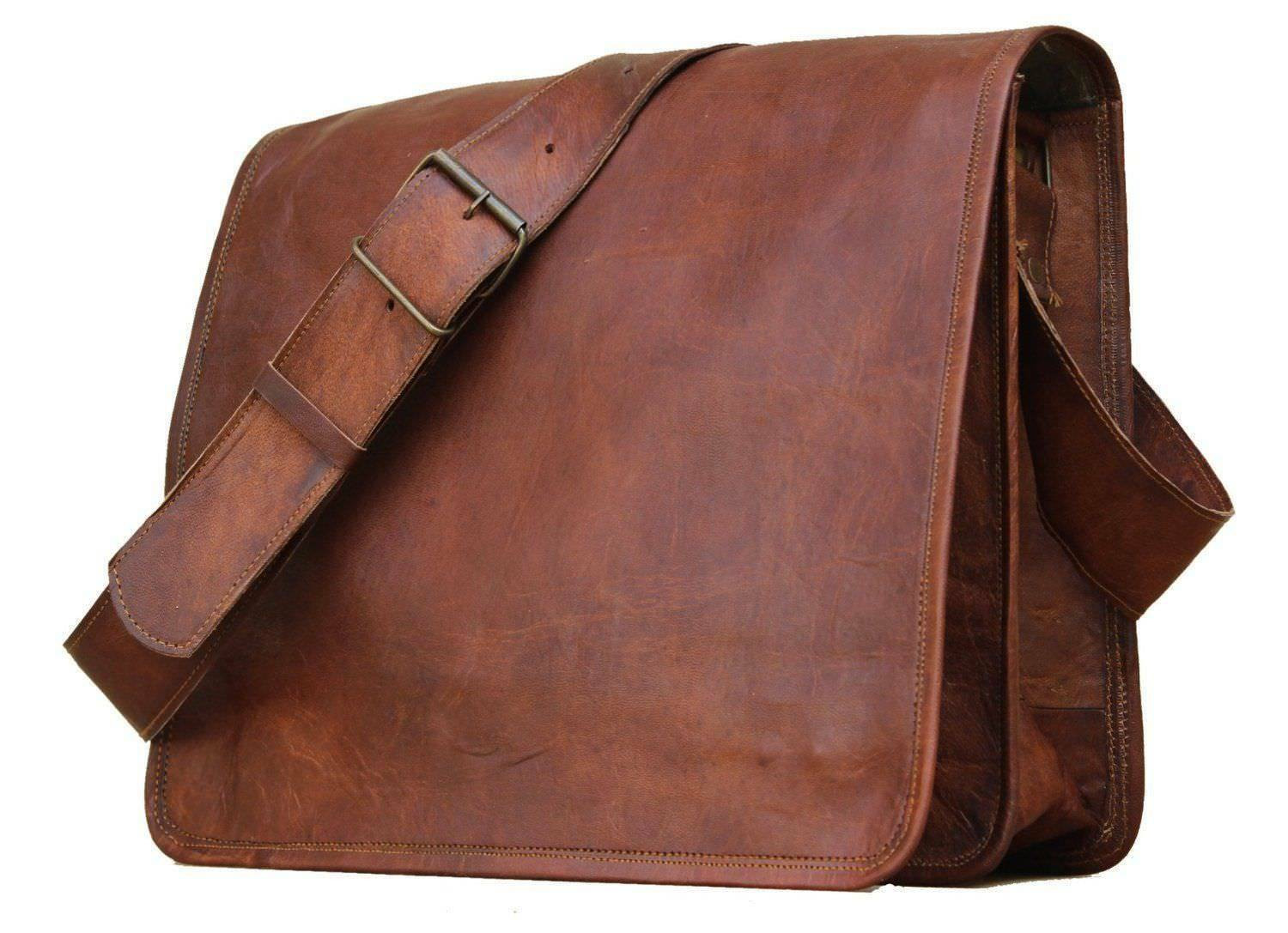 Bag Leather Men Shoulder S Messenger Satchel Crossbody Laptop Travel Handbag New