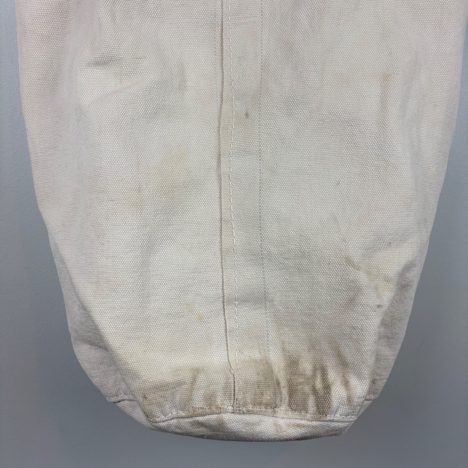 VTG Military Canvas Laundry Bag Top Drawstring Rope Barracks Beige 32″ x 18″