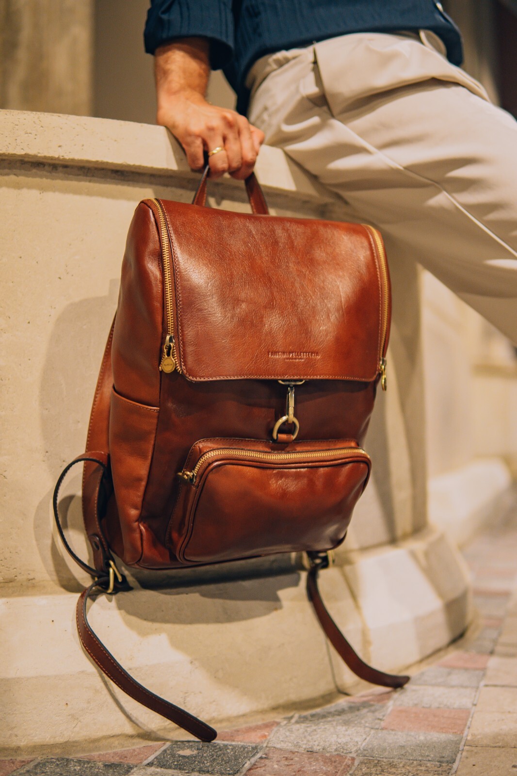 Italian Leather Backpack, Travel Backpack, Handmade Leather bag, Laptop bag