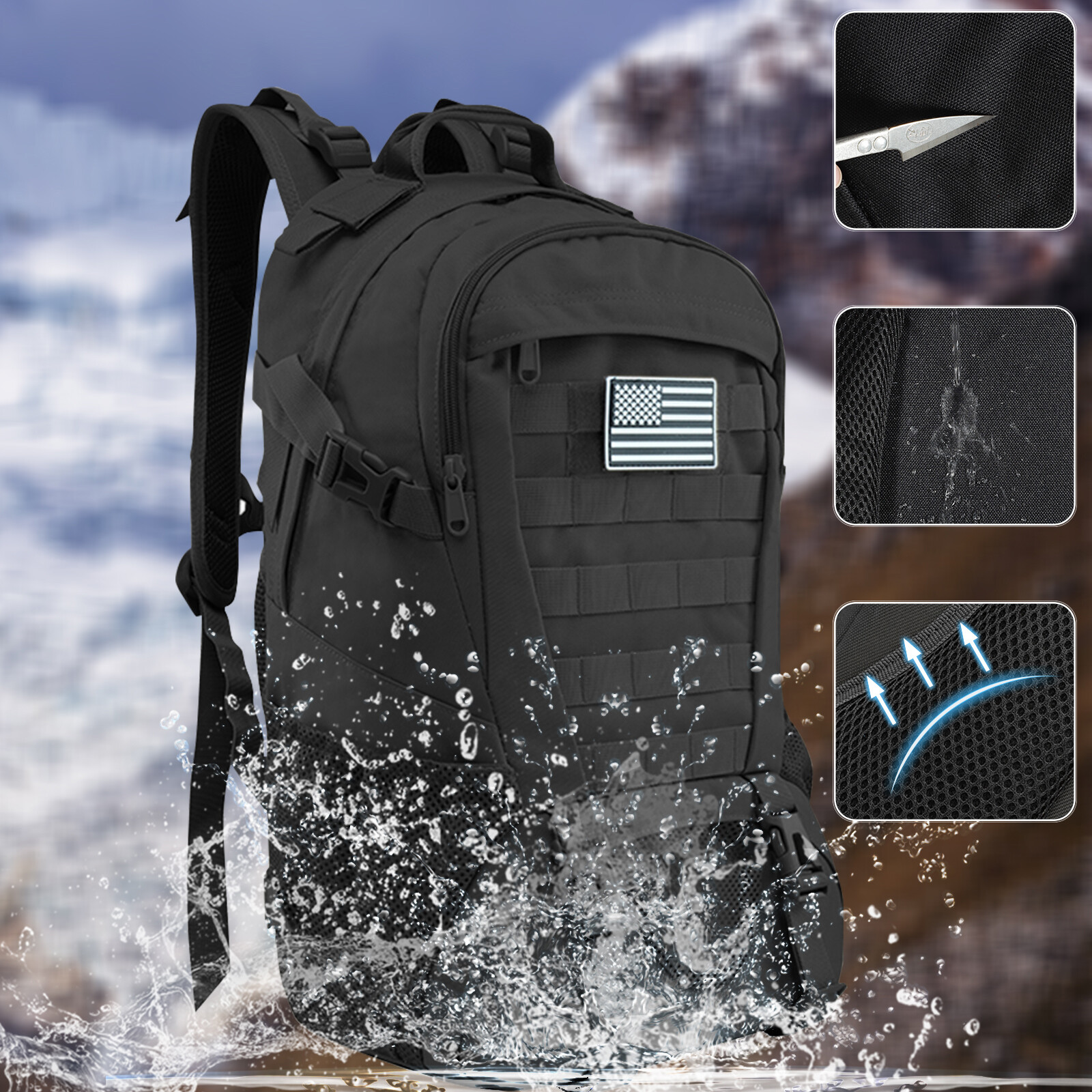 Men Women 17.3” Backpack Bookbag For School Travel Laptop Rucksack Zip Bag