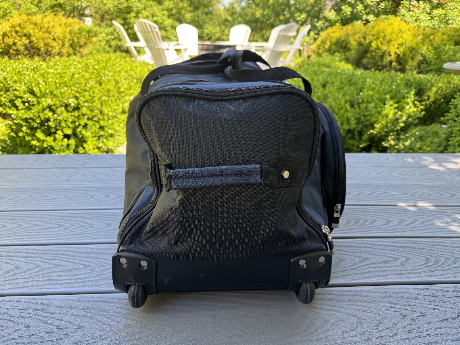 HIGHLAND TREK BLUE & BLACK 28″ ROLLING PULLMAN DUFFLE SHOULDER GYM BAG LUGGAGE