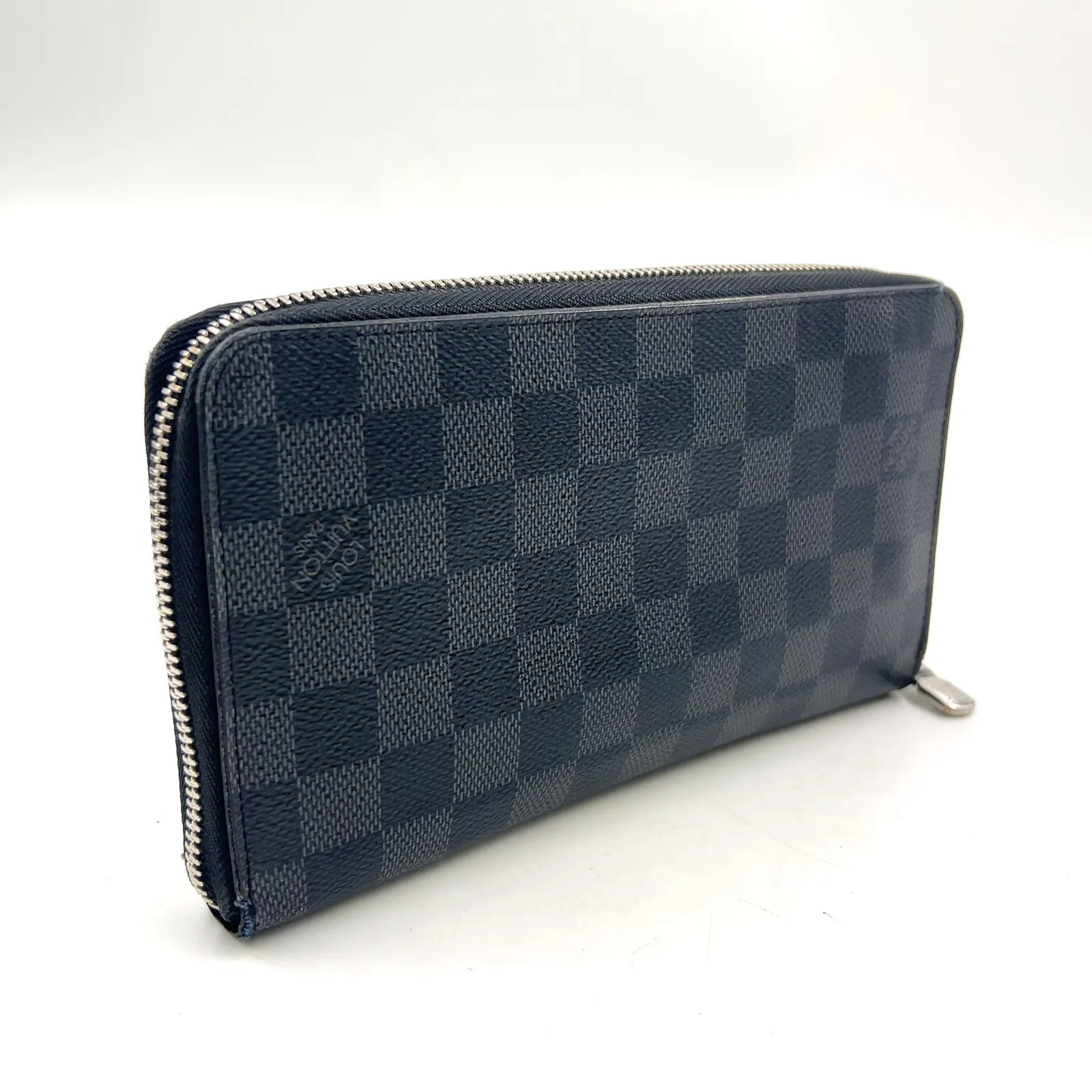 Louis Vuitton N60111 Damier Graphite Zippy Organizer NM Long Wallet Hot Stamped