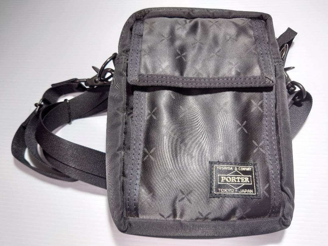 Authentic PORTER Yoshida Kaban Black Small Shoulder Bag 13×18cm Casual Crossbody