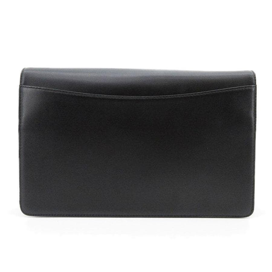Dunhill Leather Second Bag Clutch 30-26052705 Black 17.5x27x5cm Strap 38cm