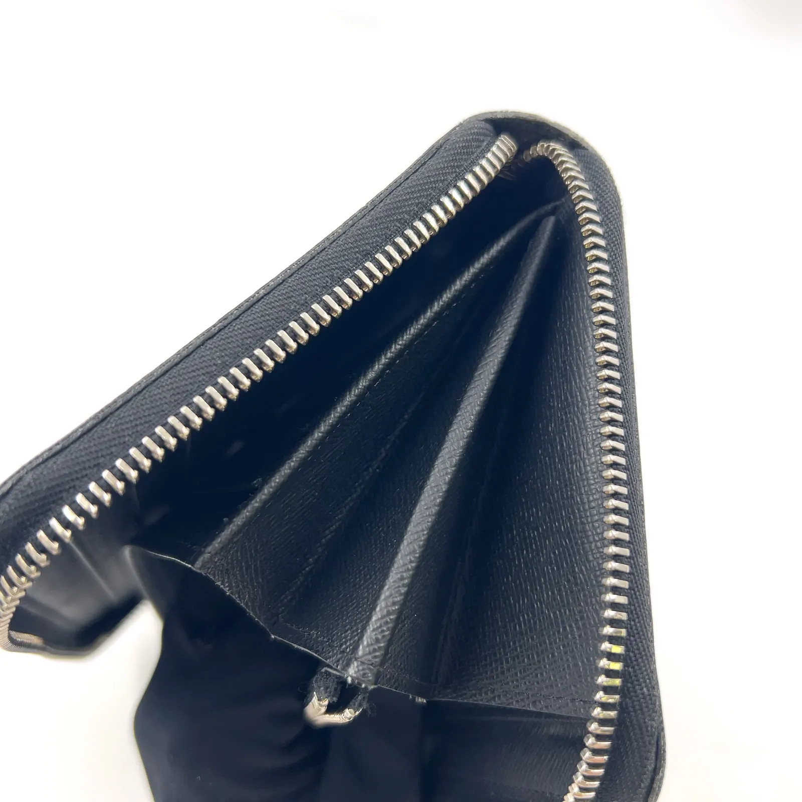 Louis Vuitton N60111 Damier Graphite Zippy Organizer NM Long Wallet Hot Stamped